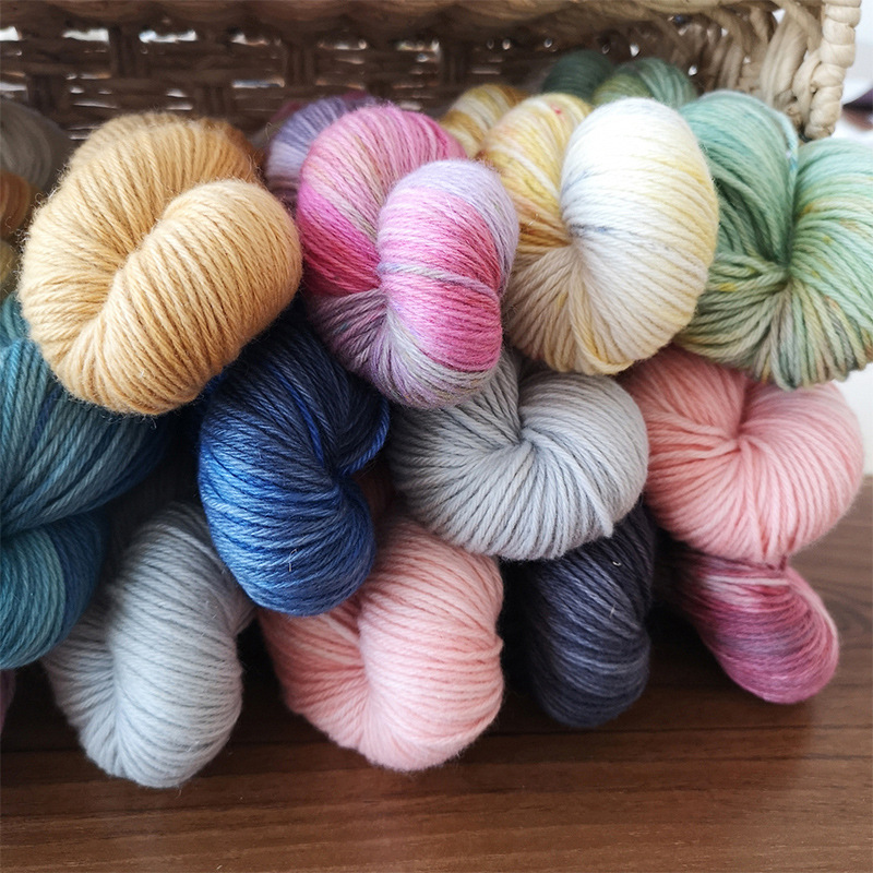 盛莲羊绒线正品纯山羊绒毛线团特级绒手编织围巾毛衣手工diy段染