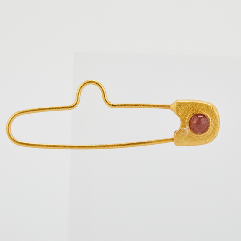 玉钰配饰s925银回扣针肩针胸针diy配件配饰s925银 金色别针批发