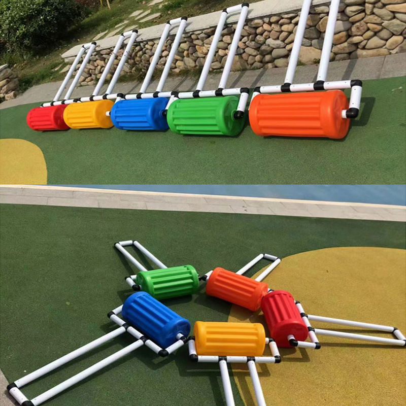 幼儿园滚筒玩具塑料小推车协力车儿童户外活动器械体智能训练器材