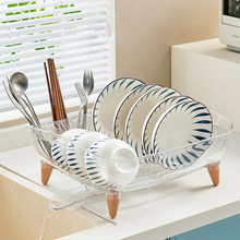 日式厨房沥水碗架家用水槽碗筷碟盘餐具置物架碗篮碗柜塑料收纳盒