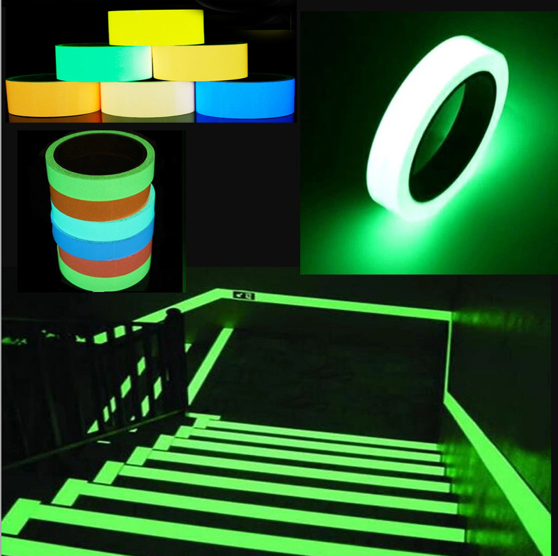 Spot Pet Noctilucent Tape Pieces Car Body Sticker Indoor Stage Decoration Light Storage Strip Step Warning Luminous Tape