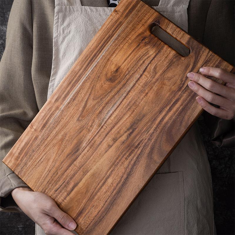 Acacia Mangium Chopping Board Suitable for Kitchen Chopping Board Portable Easy to Carry Hanging Thickened Wooden Chopping Board
