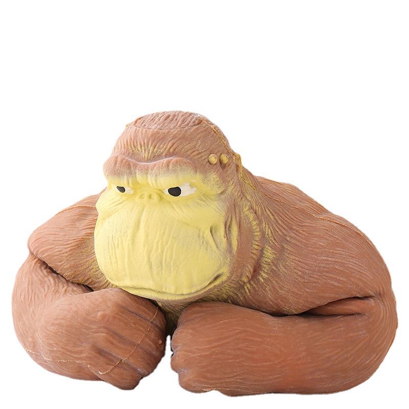 Internet Celebrity Decompression Toy Gorilla Squeezing Toy Sand Shaping Cartoon Soft Rubber Toy Vent Decompression Slow Rebound Doll