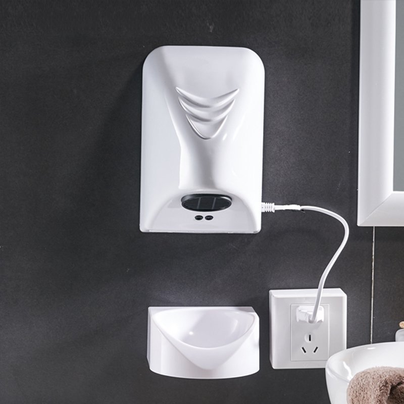 黑色餐厅洁具全自动卫生间烘干商用机器干手器冷暖烘干机吹干暖风