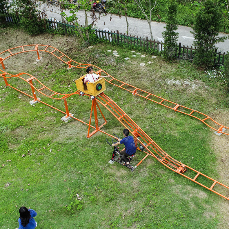 合金亲子玩具迷你过山车 坑爹小火车广场公园景区无动力网红设备