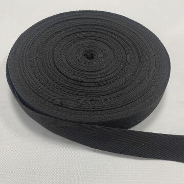 热销涤棉人字包边带2.2cm 黑白人字纹织带箱包辅料义乌厂家直销