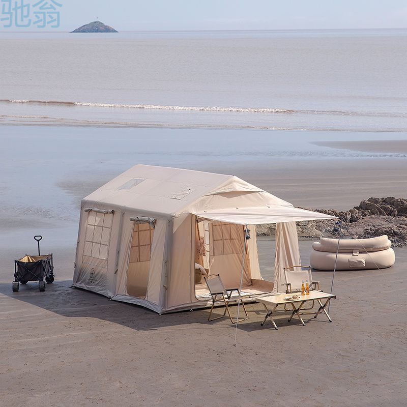 1wb微瑕疵鑫途12x清仓户外涂银防晒野外露营充气帐篷防风防雨帐篷