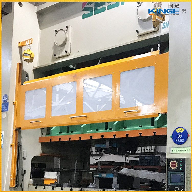【长期做冲压工对身体的危害】苏州发货网宏h1降噪音冲床安全门