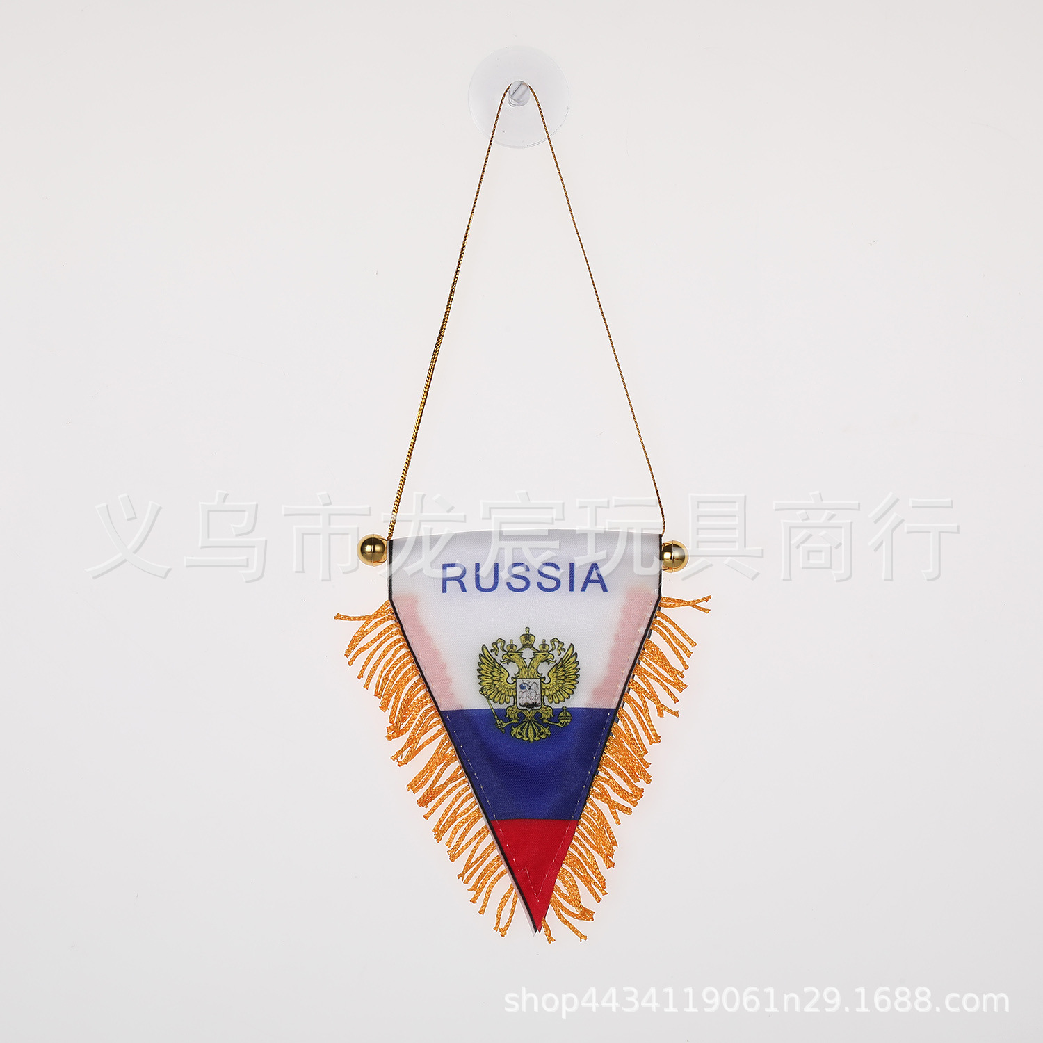 Factory Direct Supply World Cup Team Russia Small Hanging Flag Car Flag (Ball Game) Fan Supplies Fringe Flag National Flag Wholesale