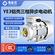 YE3铝壳三相异步电机4kw-4 380V415v 50hz60hzB3设备配套全铜电机