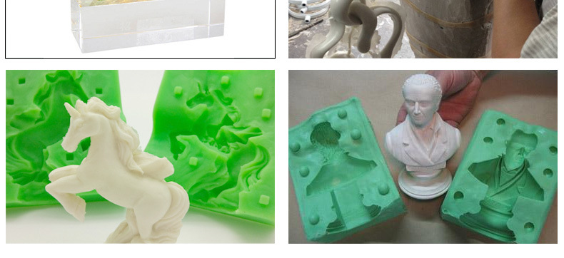 树脂工艺品模具硅胶 易脱模高耐烧翻模次数多室温硫化硅橡胶