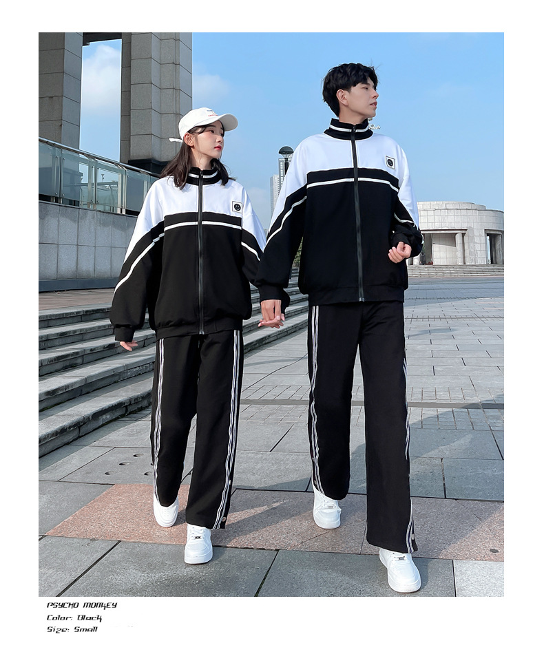 新款中小学生初高中生校服班服简约时尚休闲英伦风运动服外套套装