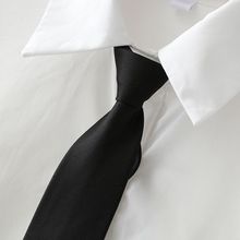初中高中生白色学院风秋季少女13-18岁学生个性领带长袖打底衬衫
