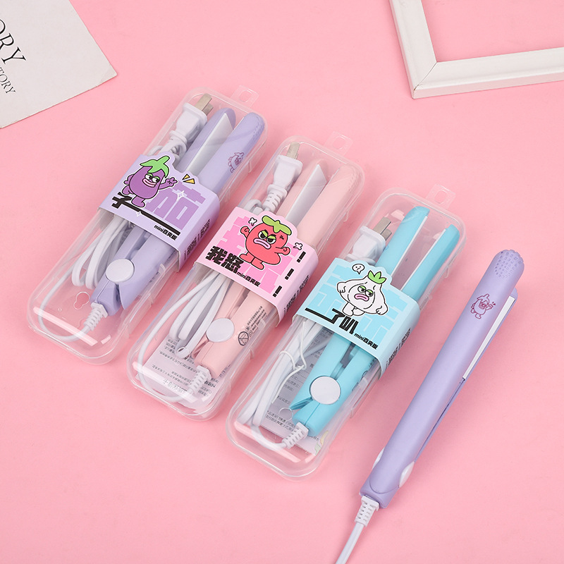 Mini Small Power Plywood Ironing Board Bangs Fluffy Mini Straightening Board Female Small Cartoon Hair Straightener Plate Holder