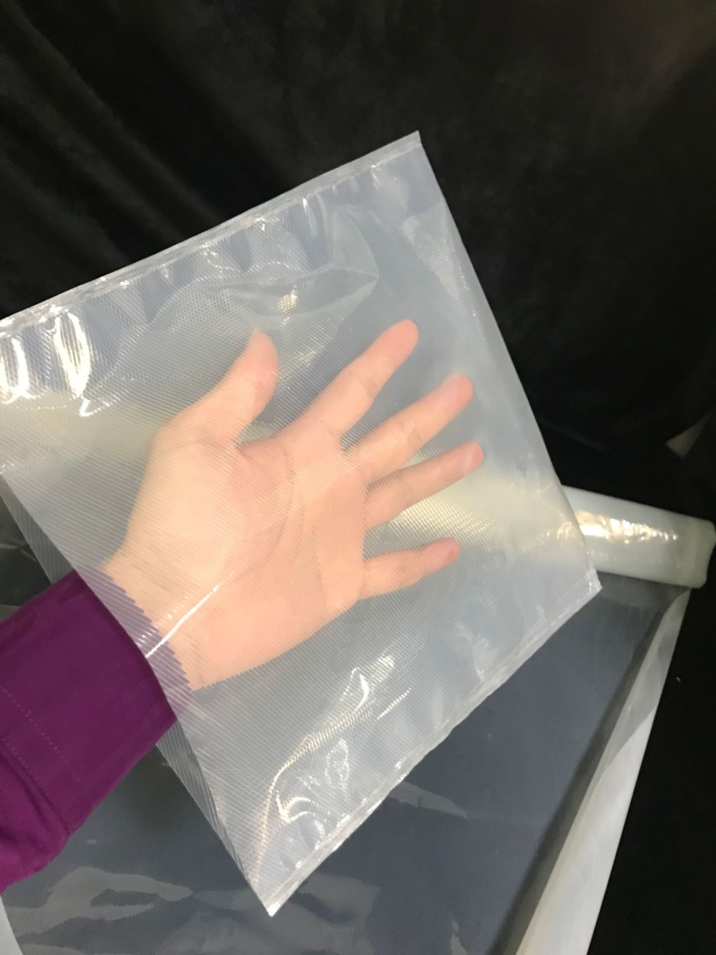 全生物降解pbat薄膜pla可降解膜工业可堆肥薄膜压纹膜真空包装袋