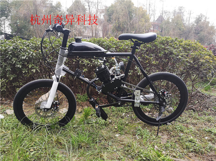 20寸燃油汽油助力房车越野车车载长途野外通勤发动机动力自行车