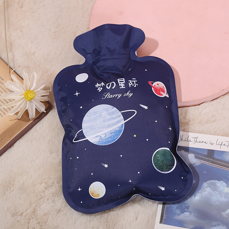 Q Version Cartoon Pattern Hand Warmer Hot Water Bag Foreign Trade Ins Wind Explosion-Proof High Density PVC Liner Water Injection Hand Warmer