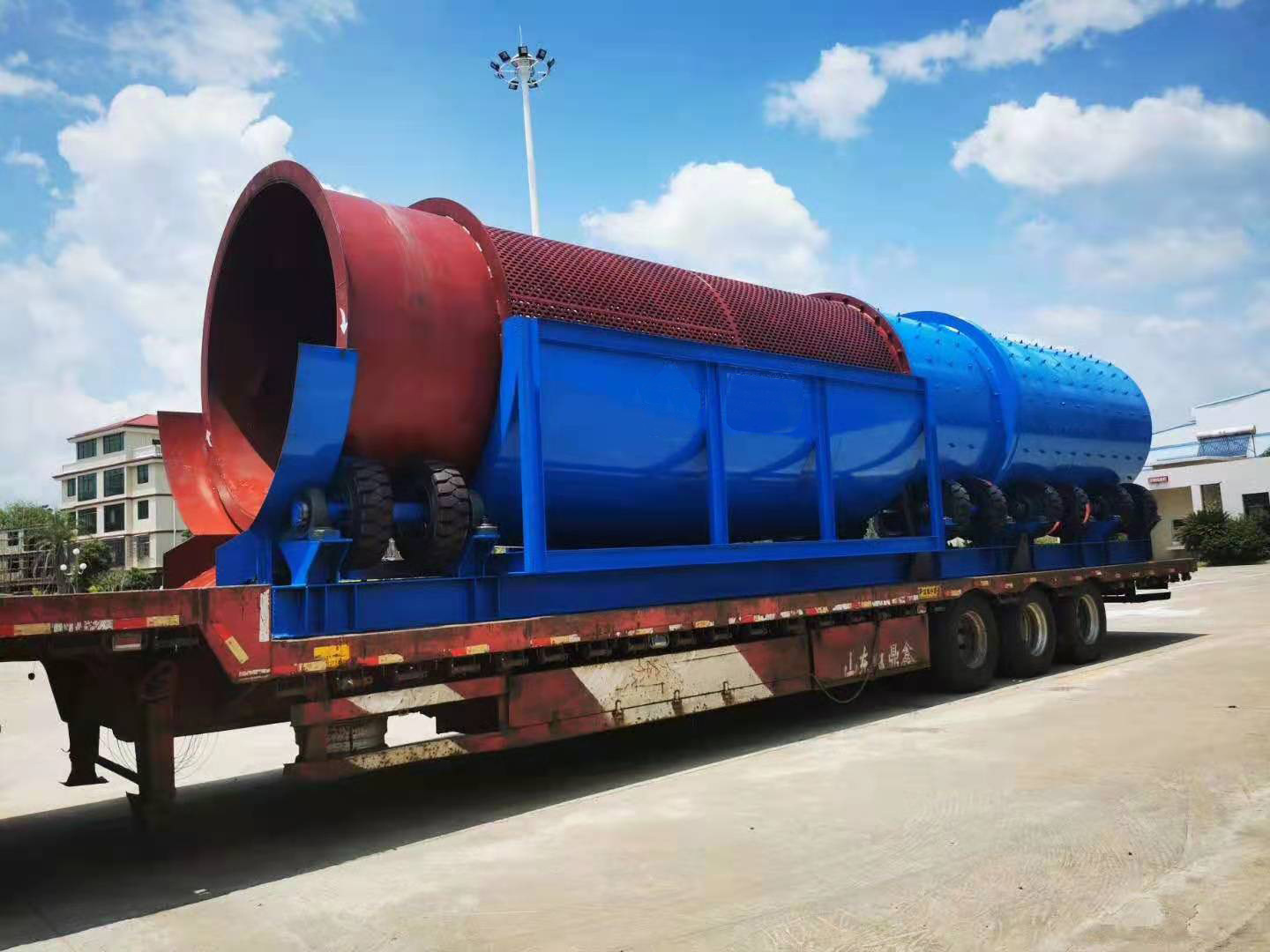 滚筒洗矿机 移动式洗矿洗石机 轮胎圆筒洗矿设备 滚筒洗沙矿机-阿里巴