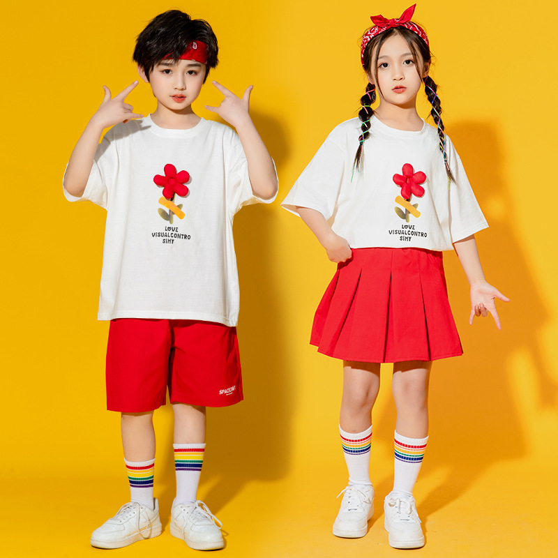 六一儿童啦啦队演出服幼儿园舞蹈合唱表演班服小学生运动会服装