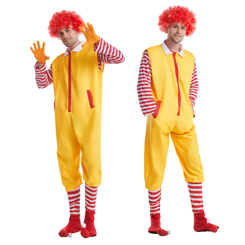 圣诞节cosplay服装儿童成人小丑服装小丑亲子cos服饰舞台演出服