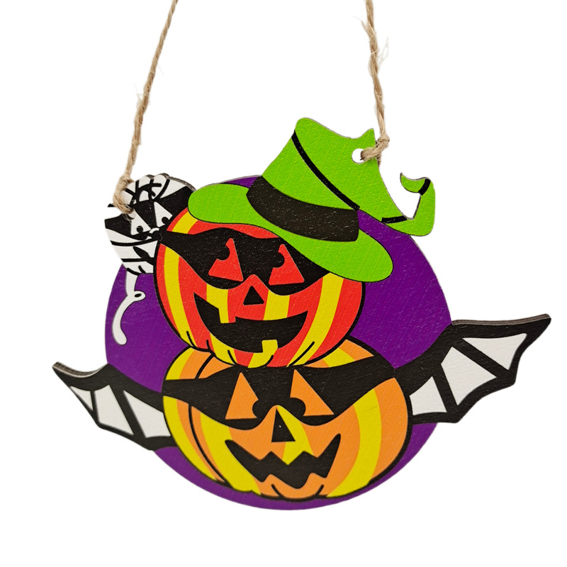 New Halloween Decoration Pendant Ghost Festival Decoration Bat Pumpkin Kindergarten Scene Layout Pendant