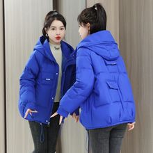 新款羽绒棉服女装2023冬季韩版连帽宽松棉衣短款学生面包服外套厚