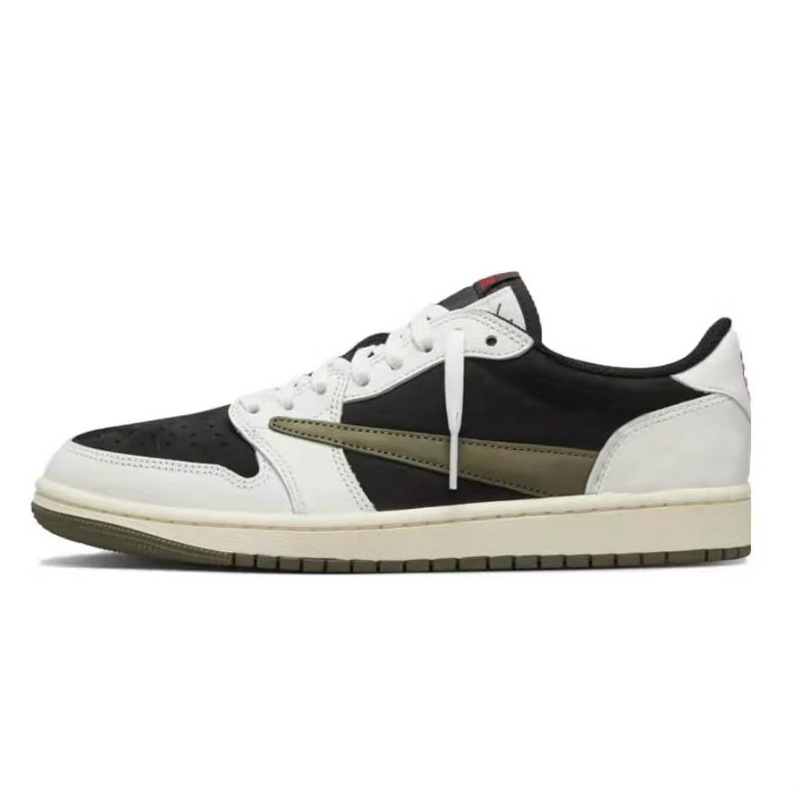 aj1橄榄绿3.0闪电倒钩春季男女鞋低帮倒钩5.