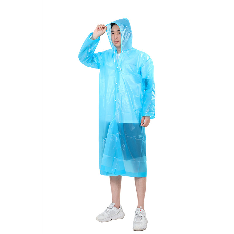 Outdoor Travel Eva Fashion and Environment-Friendly Lightweight Raincoat Manufacturer? Non-Disposable Thickened Adult Raincoat