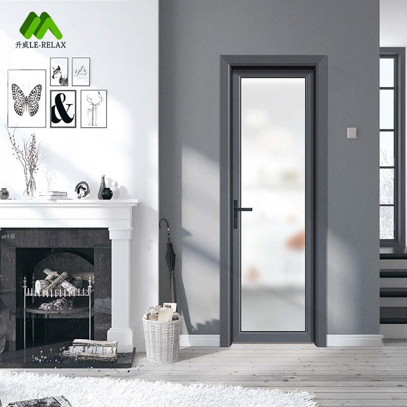 升威 w系列门多种隔条款式铝合金钢化玻璃卫生间平开门隔音阳台门