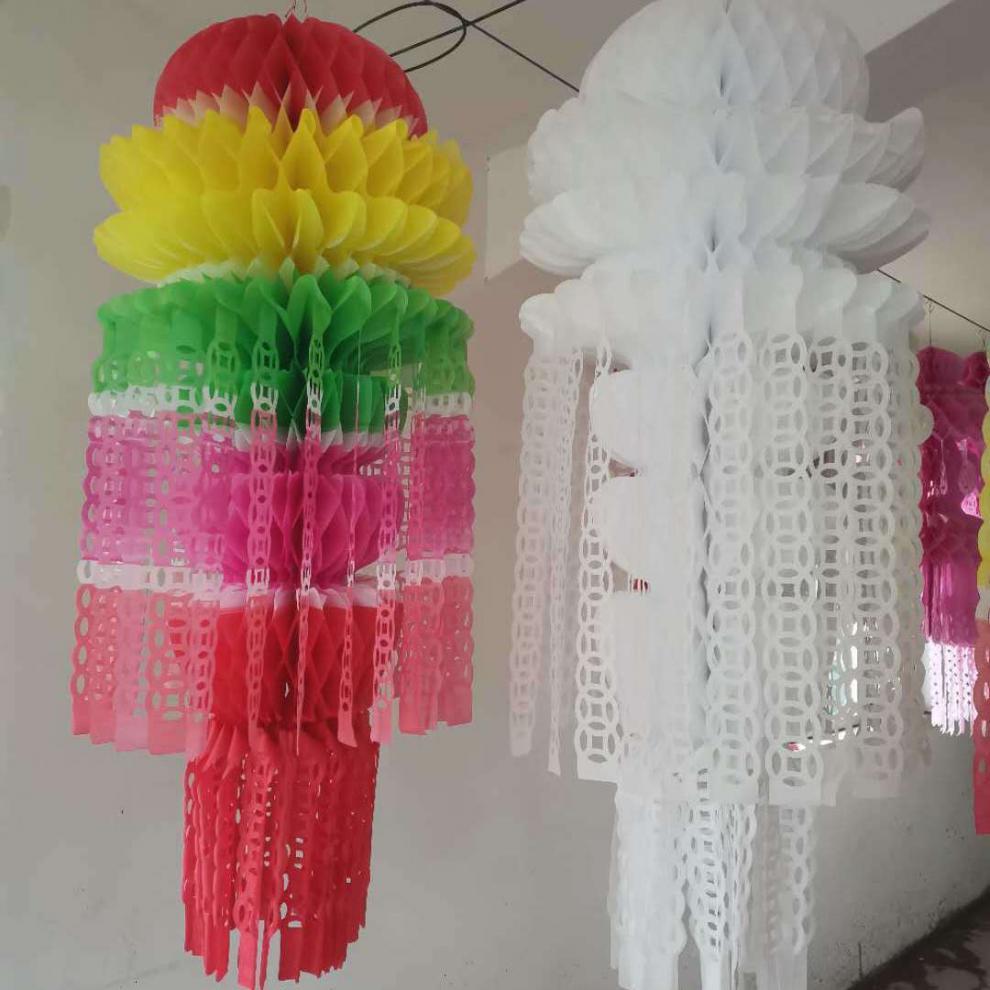 纸扎清明节灯笼祭祀殡葬用品拷贝纸环保纸灯笼厂家直销一件代发热