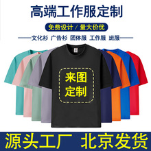 polo衫定 制工作服班服文化广告衫纯色短袖T恤男广告工作服北京