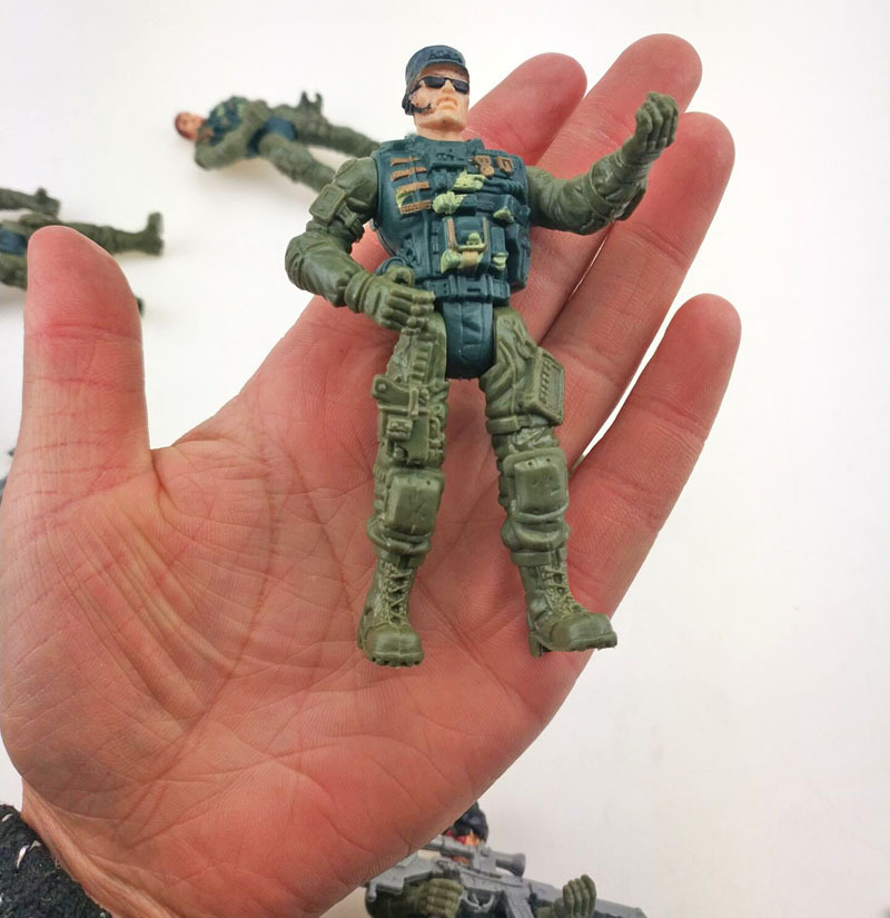 玩具士兵小人军事模型套装塑胶塑料战争兵团人偶场景士兵武器套装