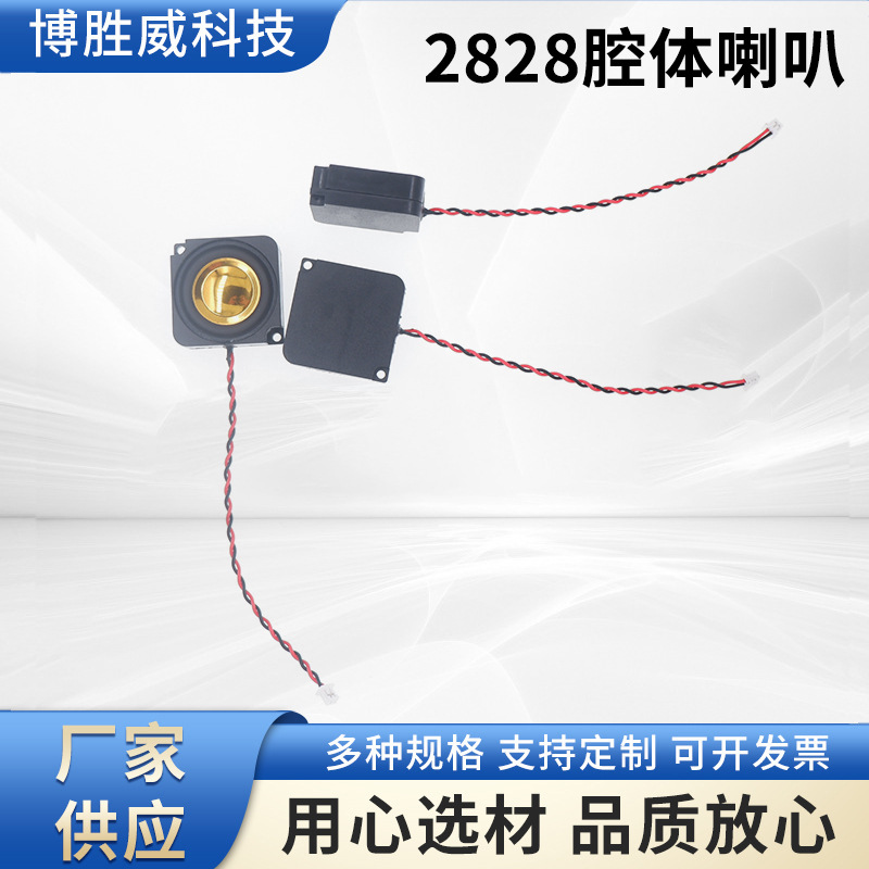 方形2828腔体喇叭8Ω/4Ω2W全频内磁4欧2瓦BOX喇叭家电扬声器单元