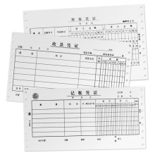 针式凭证纸打印纸凌龙针孔连打80克单层会计财务电脑空白凭证纸
