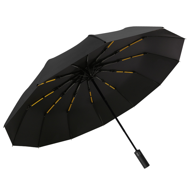 24 Bones Automatic Umbrella Rain and Rain Dual-Use Reinforced Folding Windproof Men's Sun Protection UV Protection Factory Wholesale