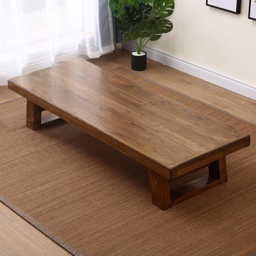 日式实木茶几榻榻米桌子矮桌禅意炕桌复古长条地桌阳台小茶几drf