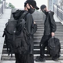 双肩背包男士大容量防水电脑包女大学生书包机能风男包户外旅行包