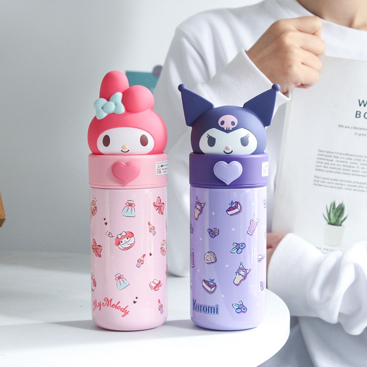 New Cartoon Sanrio Clow M Doll Vacuum Cup Cute Boys and Girls Portable 316 Good-looking Vacuum Cup