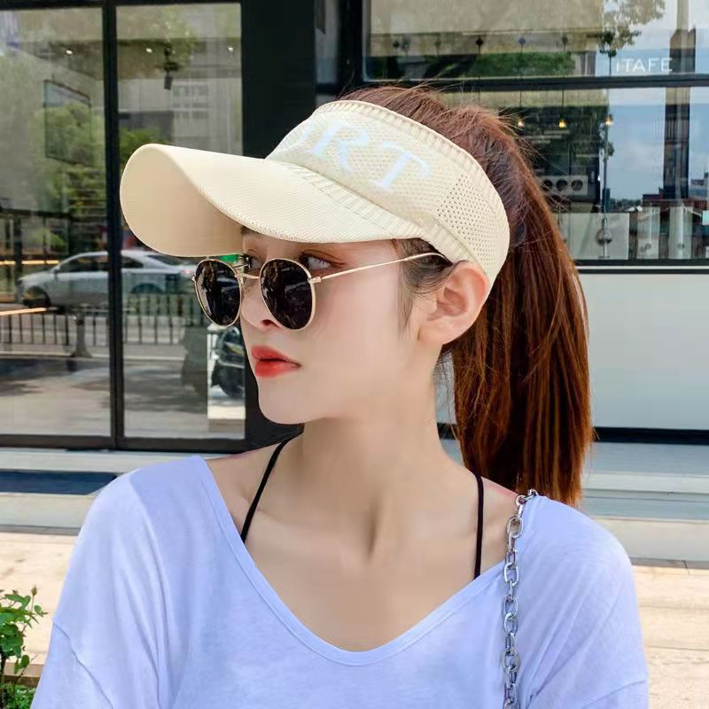 Empty Top Hat Women's Korean-Style Versatile Trendy Summer Sun Hat Casual Sun Protection Spring and Autumn Baseball Peaked Cap