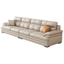 KR%新款直排沙发现代简约真皮沙发客厅头层牛皮豪华家具套装客厅