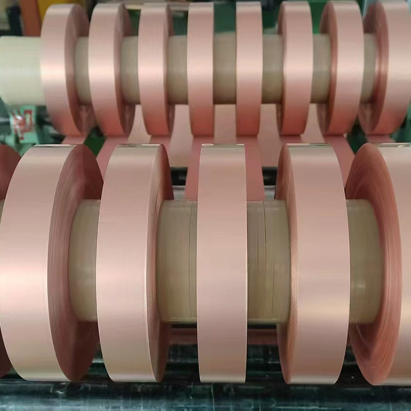 T1电解紫铜箔0.004*1020电池导电单光紫铜带双光T2紫铜带宽度分条