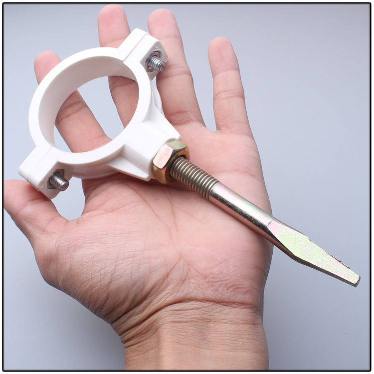 pvc水管码管卡子外墙卡尖钉吊码卡夹抱箍固定管件塑料卡码110