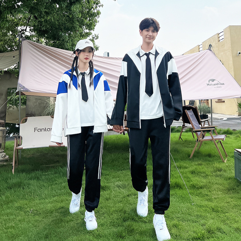 中学生校服中国套装初中生学生春季情侣运动会高中班服春秋冬男女