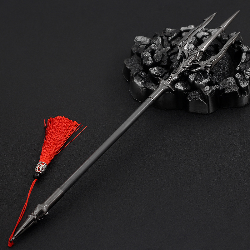 唐三武器海神叉三叉戟破魂枪七杀天圣裂渊戟伸缩兵器模型玩具道具