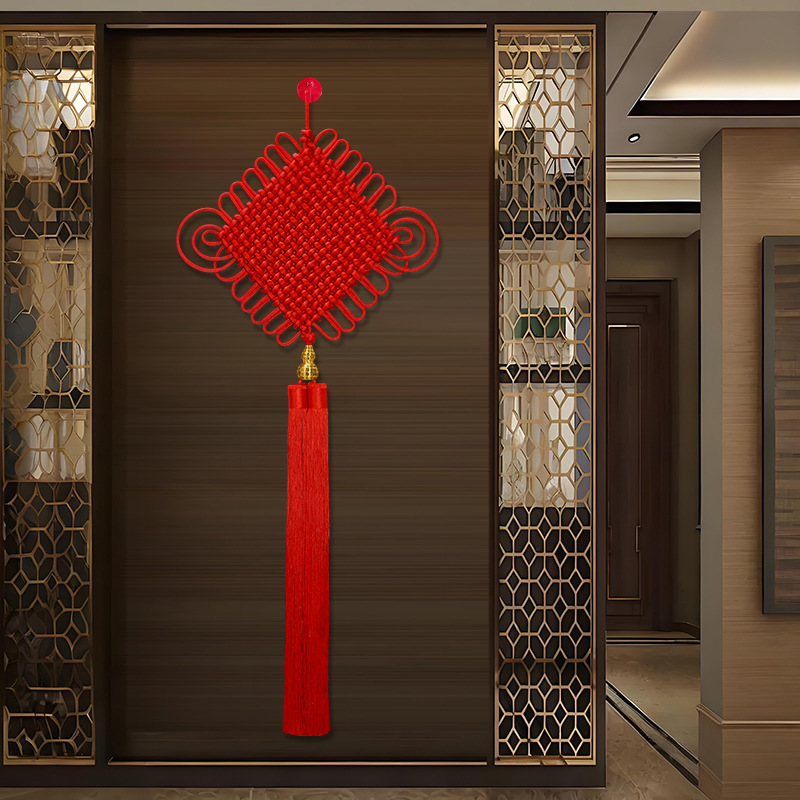 中国结挂件新款客厅大号电视背景墙走廊入户门挂饰乔迁之喜装饰品