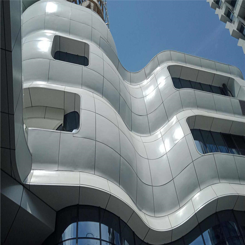 双曲铝单板外墙造型弧形 扭曲双曲铝单板堕圆 冲孔双曲圆形铝板