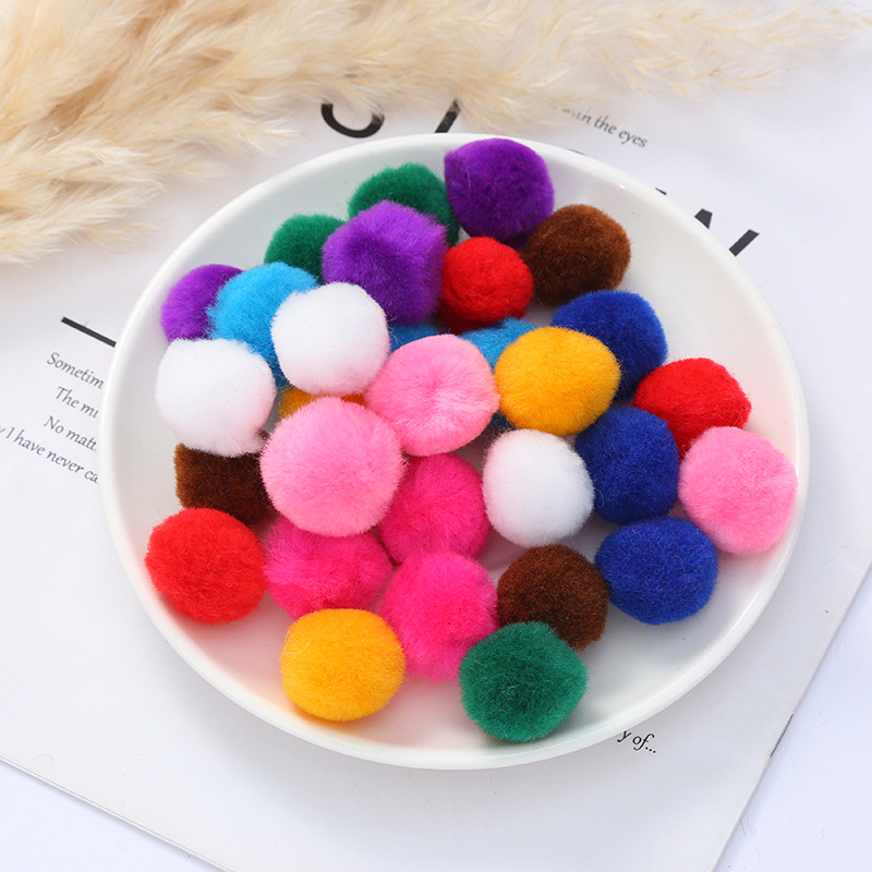 multi-specification acrylic wool color fur ball christmas hat decorative accessories clothing accessories diy handmade painting material