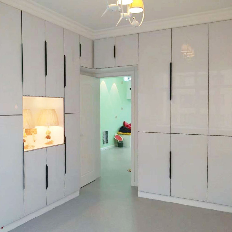 橱柜门隐形边框3c钢化玻璃晶钢门超白烤漆玻璃灶台门整体