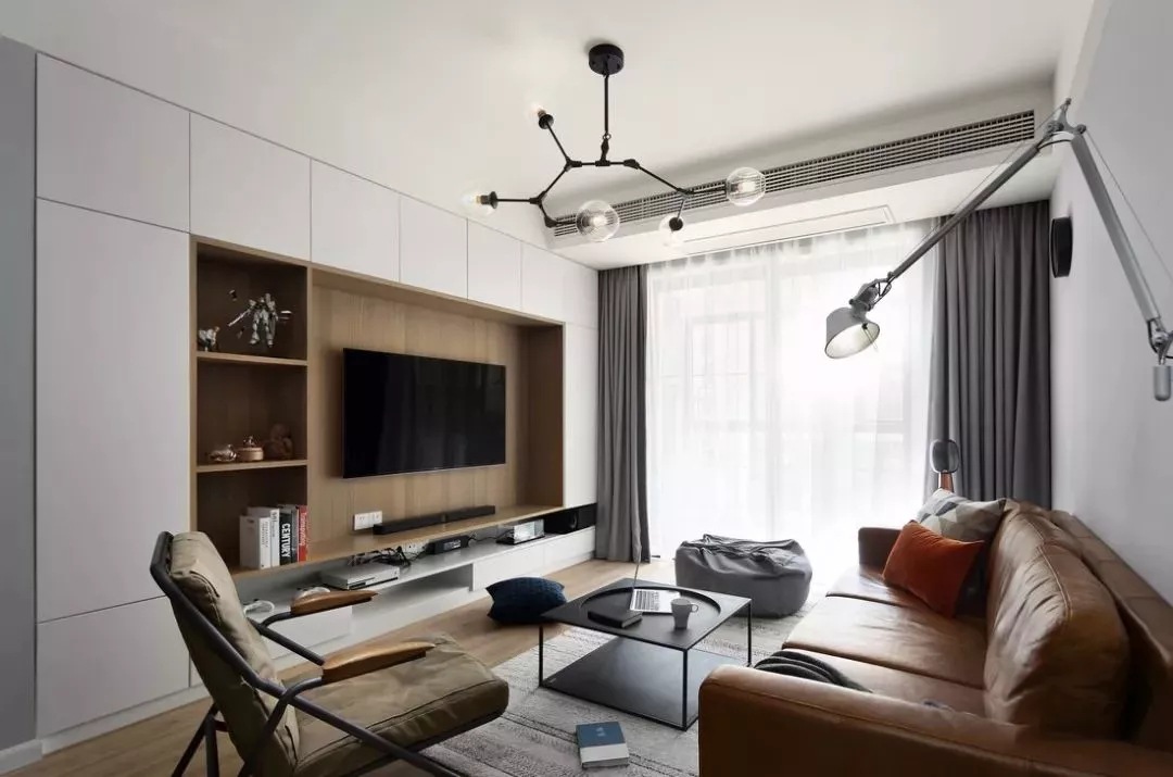 全屋定制衣柜电视柜电视背景墙定制整体衣柜免漆板生态板衣柜