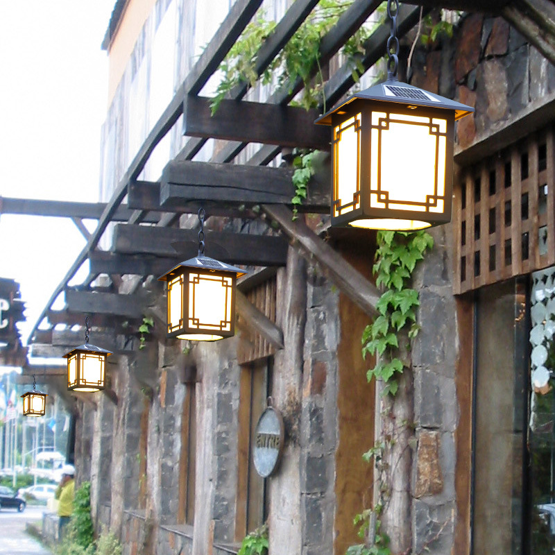 玻璃阳光房专用灯太阳能吊灯户外葡萄架走廊室外防水过道阳台庭院